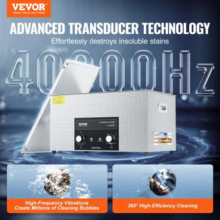 22L Ultrasonic Cleaner With Heater Timer & Basket Digital Sonic