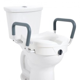 Raised Toilet Seat 5" Height Raised 350 lbs for Round and Elongated Toilet