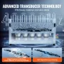 10L Ultrasonic Gun Cleaner 300W Ultra Sonic Cleaner Timer Curv
