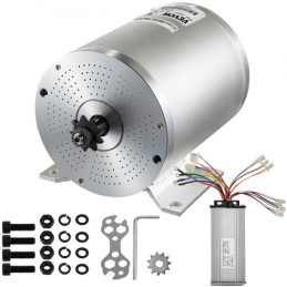 2000 Watts 48 Volt Brushless Motor Kit 42 Amp 4300 RPM High Speed Electric Scooter Motor with Mounting Bracket ,for e-scooters,