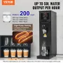 Commercial Water Boiler, Electric Hot Water Dispenser with 316 Stainless Steel Heating Tube, 3000W Step-by-step Fast Heating 50L
