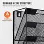 Filvægstativ Mesh Wall File Holder 1-stykke 6 Lommer til
