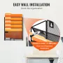 Filvægstativ Mesh Wall File Holder 1-stykke 6 Lommer til