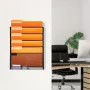 File Wall Rack, One-Piece 6 Pockets Mesh Wall File Holder, Wall Mounted Magazine Mail Paper & Document Storage Folder, Metal Wal