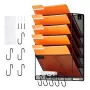 Filvægstativ Mesh Wall File Holder 1-stykke 6 Lommer til