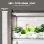 Plant Stand with Grow Light, 6 Tiers, 192W DIY Metal Plant Shelf with Grow Lamp, Indoor Grow Light Shelf with Adjustable Rack & 