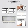 Plant Stand with Grow Light, 6 Tiers, 192W DIY Metal Plant Shelf with Grow Lamp, Indoor Grow Light Shelf with Adjustable Rack & 