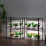Plant Stand with Grow Light, 6 Tiers, 192W DIY Metal Plant Shelf with Grow Lamp, Indoor Grow Light Shelf with Adjustable Rack & 