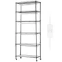Plant Stand with Grow Light, 6 Tiers, 192W DIY Metal Plant Shelf with Grow Lamp, Indoor Grow Light Shelf with Adjustable Rack & 