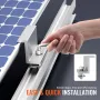 Solar Panel Mounting Brackets, Solar Panel Mount Kit with 10 x 4" Mini Rails, 4 End Clamps and 6 Mild Clamps, Solar Panel Mount 