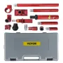 10Ton Power Hydraulic Jack Holder Bodywork Repair Kit for Auto Car Repair Tool with 1.4M Hose Lift Ram Portable