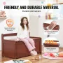 Wooden Toy Chest for Kids, Toddler Toy Storage Box with Flip-Top Lid and Safety Hinge, 32.68 x 17.91 x 24.02" Large Kids Storage