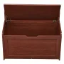 Wooden Toy Chest for Kids, Toddler Toy Storage Box with Flip-Top Lid and Safety Hinge, 32.68 x 17.91 x 24.02" Large Kids Storage