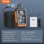 Endoscope Camera with Lights Dual Lens Borescope 1499.6 cm Cable 10.9 cm Screen