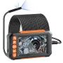 Endoskopkamera med lys dobbeltlinse Borescope 49.2ft kabel 4.3