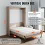 Murphy Bed Kit Queen Size Vertical Deluxe Diy Wall Bed Hardware