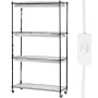 Plantestativ med vækstlys 4 niveauer 180W 59,1" høj