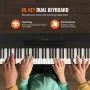 88 Nøgle fuldt vægtede digitale klaver Dual Keyboard