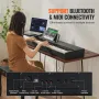 Weighted Digital Piano, 88 Key Fully Weighted Keys, Electric Piano Dual Keyboard & Speakers with Sustain Pedal Headphone 200 Ton