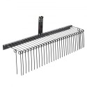 Tow Behind Landscape Rake 72" Lawn Dethatcher Rake with 32 Steel Tines