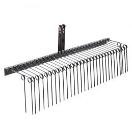 Tow Behind Landscape Rake 72" Lawn Dethatcher Rake with 32 Steel Tines