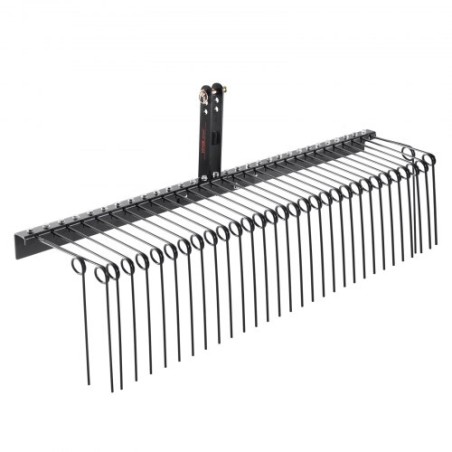 Tow Behind Landscape Rake 72" Lawn Dethatcher Rake with 32 Steel Tines