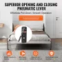 Murphy Bed Kit, Full Size, Vertical Deluxe DIY Wall Bed Mechanical Hardware Kit, Pneumatic Lever Heavy Duty Bed Frame Support, F