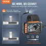 Endoscope Camera with Lights Dual Lens Borescope 499.9 cm Cable 10.9 cm Screen
