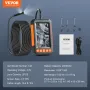 Endoscope Camera with Lights Dual Lens Borescope 499.9 cm Cable 10.9 cm Screen