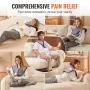 Far Infrared Heating Pad, 54 Natural Jade & 30 Tourmaline Stones Heating Pad for Neck & Shoulder Pain Relief, 103 - 159 ℉ Heatin