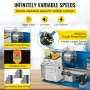 Mini Metal Lathe 550W Variable Speed Metal Lathe 50 to 2500Rpm Precision Mini Benchtop Lathe 7x14 Inch for Mini Precision Parts 