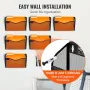 Filvægstativ Mesh Wall File Holder 6-stykke 1 Lomme til Office