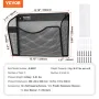 Filvægstativ Mesh Wall File Holder 6-stykke 1 Lomme til Office