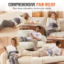 Far Infrared Heating Pad, 10 Natural Jade & 10 Tourmaline Stone Heating Pad for Pain Relief, 103-159 ℉ Infrared Heating Belt wit