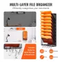 Filvægstativ Mesh Wall File Holder 1-stykke 10 Lommer til