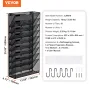 Filvægstativ Mesh Wall File Holder 1-stykke 10 Lommer til