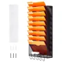 File Wall Rack, One-Piece 10 Pockets Mesh Wall File Holder, Wall Mounted Magazine Mail Paper & Document Storage Folder, Metal Wa