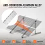 2 Sets Solar Panel Mounting Brackets 45-Inch, 0 to 90° Adjustable Tilt Mount Brackets Support 100-400W Solar Panels, Lightweight