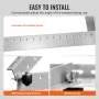 2 Sets Solar Panel Mounting Brackets 45-Inch, 0 to 90° Adjustable Tilt Mount Brackets Support 100-400W Solar Panels, Lightweight