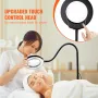 5x gulvforstørrelsesglas med lys og stand fleksibel svane