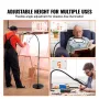 5x gulvforstørrelsesglas med lys og stand fleksibel svane
