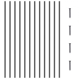 Trappe Metal Balusters 11 Pack 44''x0.5 '' Aluminiumspindler m/ skruer