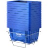 Shopping Basket Portable Grocery Basket 12PCS 24L with Handle & Stand Blue