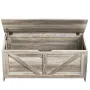 Wooden Toy Chest for Kids, Toddler Toy Storage Box with Flip-Top Lid and Safety Hinge, 38.98 x 15.55 x 18.9" Large Kids Storage 