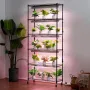 Plantestativ med vækstlys 6 niveauer 150W 70,9" høj