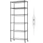 Plant Stand with Grow Light, 6-Tier Large Tall Plant Shelf with 150W Full Spectrum Grow Light, 3 Mode LED Plant Light with Timer