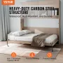 Murphy Bed Kit, Queen Size, Deluxe DIY Wall Bed Mechanical Hardware Kit, Pneumatic Lever Heavy Duty Bed Frame Support, Folding C