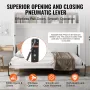 Murphy Bed Kit, Queen Size, Deluxe DIY Wall Bed Mechanical Hardware Kit, Pneumatic Lever Heavy Duty Bed Frame Support, Folding C