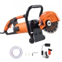 7'' Electric Concrete Saw Wet/Dry Saw Cutter with Water Pump and Blade