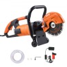 7'' Electric Concrete Saw Wet/Dry Saw Cutter with Water Pump and Blade
